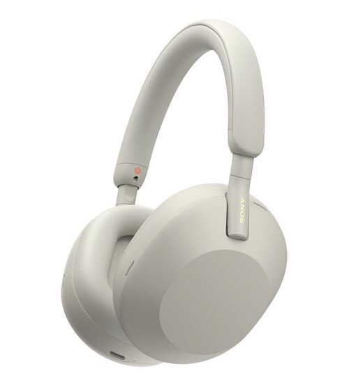 Sony WH-1000XM5 Noise-Canceling Wireless Over-Ear Headphones (Silver)